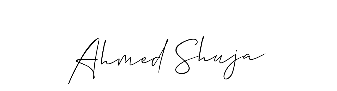 Also we have Ahmed Shuja name is the best signature style. Create professional handwritten signature collection using Allison_Script autograph style. Ahmed Shuja signature style 2 images and pictures png