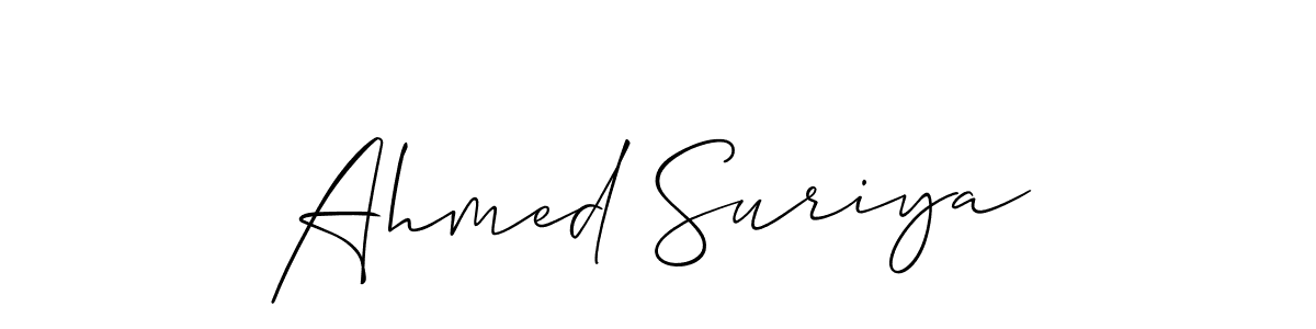 Once you've used our free online signature maker to create your best signature Allison_Script style, it's time to enjoy all of the benefits that Ahmed Suriya name signing documents. Ahmed Suriya signature style 2 images and pictures png