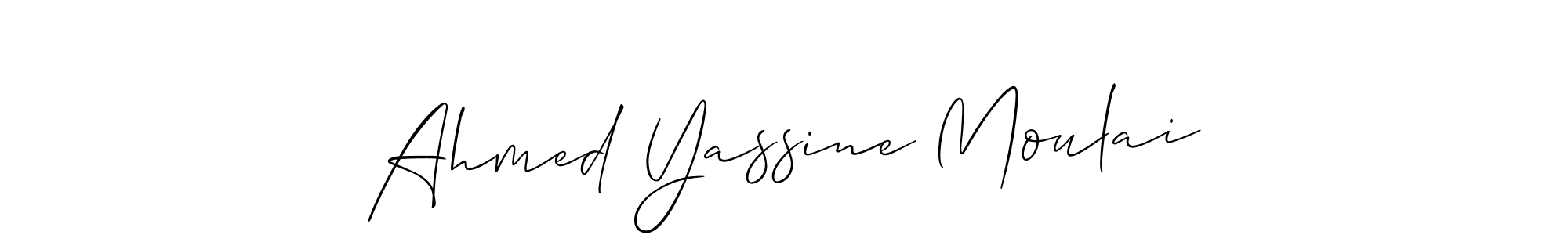 You can use this online signature creator to create a handwritten signature for the name Ahmed Yassine Moulai. This is the best online autograph maker. Ahmed Yassine Moulai signature style 2 images and pictures png