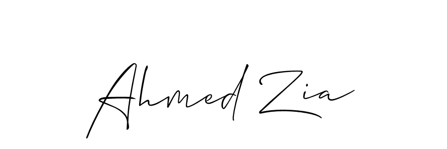 Design your own signature with our free online signature maker. With this signature software, you can create a handwritten (Allison_Script) signature for name Ahmed Zia. Ahmed Zia signature style 2 images and pictures png