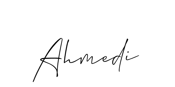 It looks lik you need a new signature style for name Ahmedi. Design unique handwritten (Allison_Script) signature with our free signature maker in just a few clicks. Ahmedi signature style 2 images and pictures png