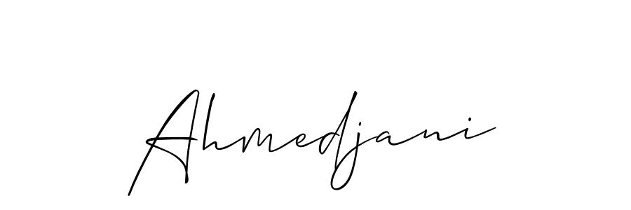 Also You can easily find your signature by using the search form. We will create Ahmedjani name handwritten signature images for you free of cost using Allison_Script sign style. Ahmedjani signature style 2 images and pictures png