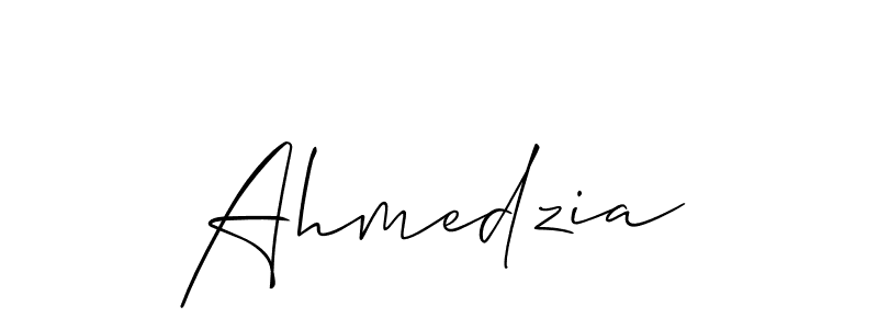 Make a beautiful signature design for name Ahmedzia. With this signature (Allison_Script) style, you can create a handwritten signature for free. Ahmedzia signature style 2 images and pictures png