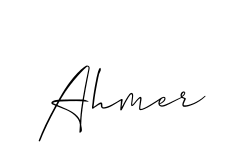 Ahmer stylish signature style. Best Handwritten Sign (Allison_Script) for my name. Handwritten Signature Collection Ideas for my name Ahmer. Ahmer signature style 2 images and pictures png