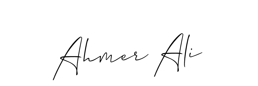 Ahmer Ali stylish signature style. Best Handwritten Sign (Allison_Script) for my name. Handwritten Signature Collection Ideas for my name Ahmer Ali. Ahmer Ali signature style 2 images and pictures png