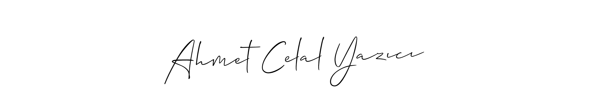 Use a signature maker to create a handwritten signature online. With this signature software, you can design (Allison_Script) your own signature for name Ahmet Celal Yazıcı. Ahmet Celal Yazıcı signature style 2 images and pictures png