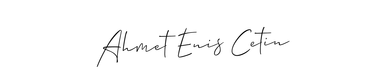 The best way (Allison_Script) to make a short signature is to pick only two or three words in your name. The name Ahmet Enis Cetin include a total of six letters. For converting this name. Ahmet Enis Cetin signature style 2 images and pictures png