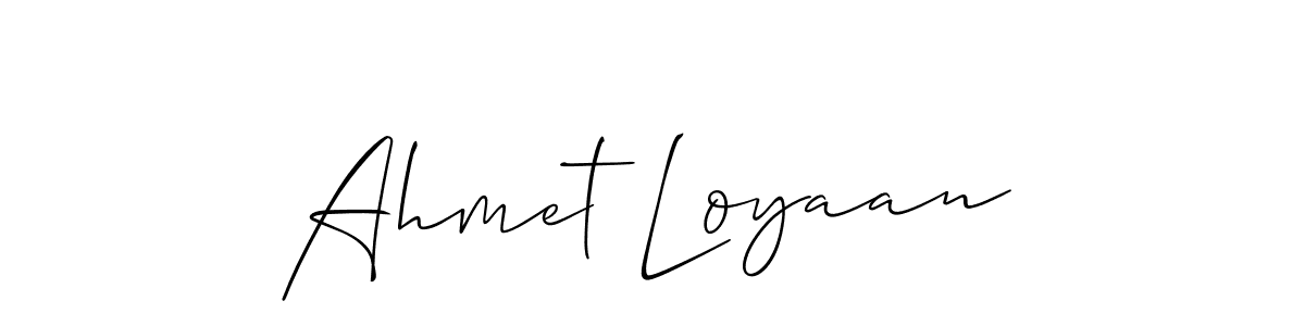 This is the best signature style for the Ahmet Loyaan name. Also you like these signature font (Allison_Script). Mix name signature. Ahmet Loyaan signature style 2 images and pictures png