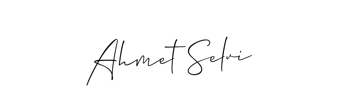 Create a beautiful signature design for name Ahmet Selvi. With this signature (Allison_Script) fonts, you can make a handwritten signature for free. Ahmet Selvi signature style 2 images and pictures png