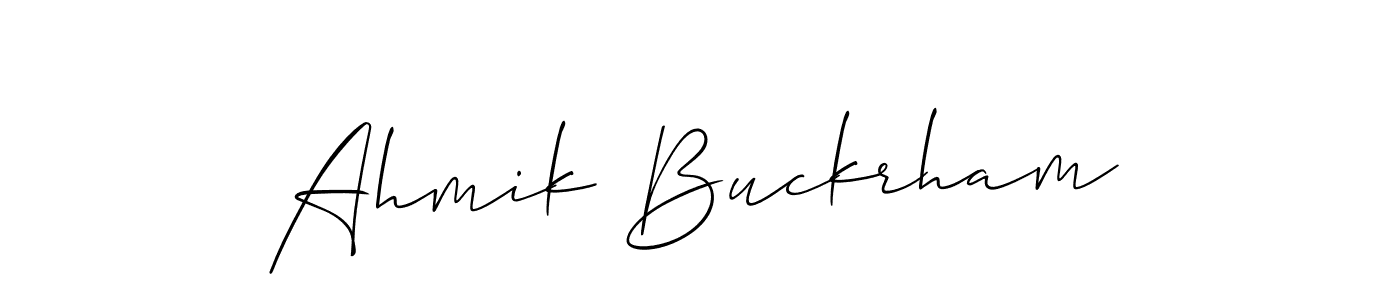 Check out images of Autograph of Ahmik Buckrham name. Actor Ahmik Buckrham Signature Style. Allison_Script is a professional sign style online. Ahmik Buckrham signature style 2 images and pictures png