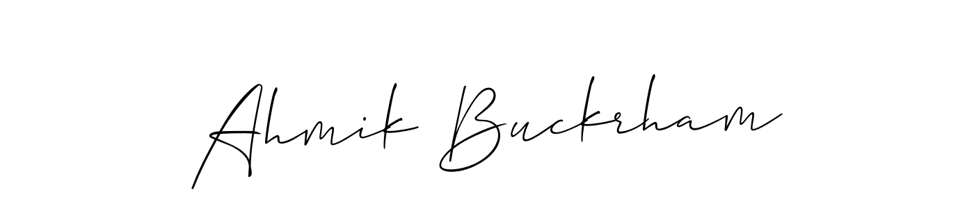 Check out images of Autograph of Ahmik Buckrham name. Actor Ahmik Buckrham Signature Style. Allison_Script is a professional sign style online. Ahmik Buckrham signature style 2 images and pictures png