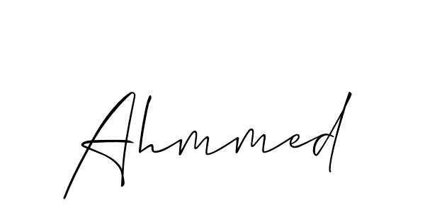 Create a beautiful signature design for name Ahmmed. With this signature (Allison_Script) fonts, you can make a handwritten signature for free. Ahmmed signature style 2 images and pictures png