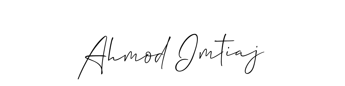Make a beautiful signature design for name Ahmod Imtiaj. With this signature (Allison_Script) style, you can create a handwritten signature for free. Ahmod Imtiaj signature style 2 images and pictures png