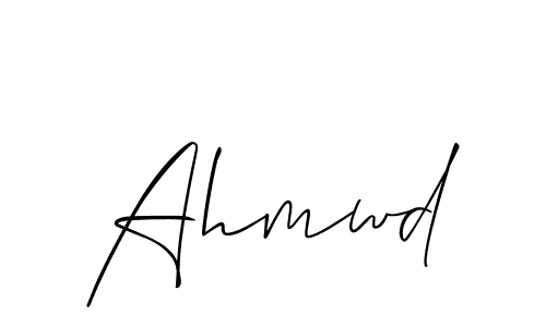 It looks lik you need a new signature style for name Ahmwd. Design unique handwritten (Allison_Script) signature with our free signature maker in just a few clicks. Ahmwd signature style 2 images and pictures png