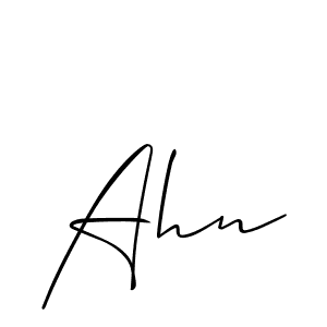 Best and Professional Signature Style for Ahn. Allison_Script Best Signature Style Collection. Ahn signature style 2 images and pictures png