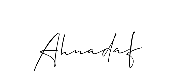 Check out images of Autograph of Ahnadaf name. Actor Ahnadaf Signature Style. Allison_Script is a professional sign style online. Ahnadaf signature style 2 images and pictures png