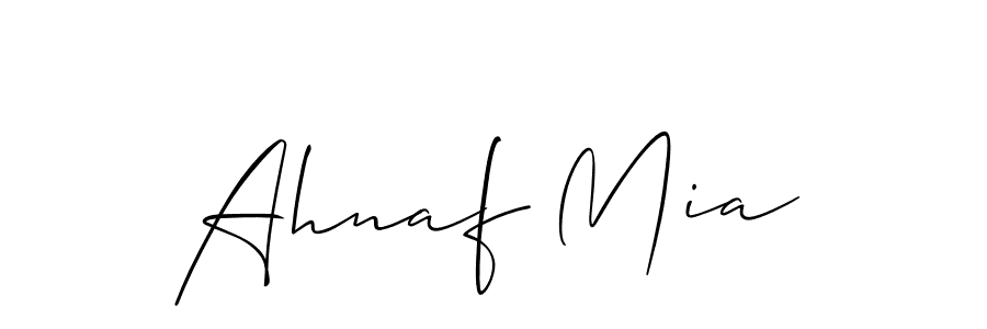 Once you've used our free online signature maker to create your best signature Allison_Script style, it's time to enjoy all of the benefits that Ahnaf Mia name signing documents. Ahnaf Mia signature style 2 images and pictures png