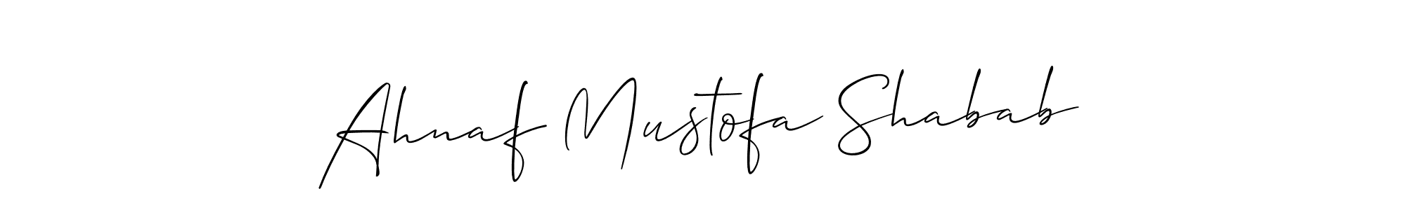 if you are searching for the best signature style for your name Ahnaf Mustofa Shabab. so please give up your signature search. here we have designed multiple signature styles  using Allison_Script. Ahnaf Mustofa Shabab signature style 2 images and pictures png