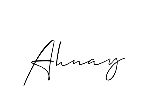 The best way (Allison_Script) to make a short signature is to pick only two or three words in your name. The name Ahnay include a total of six letters. For converting this name. Ahnay signature style 2 images and pictures png