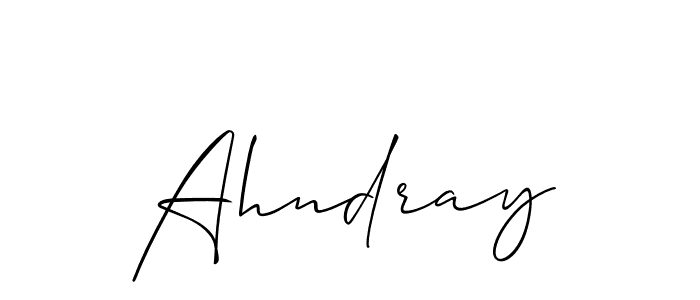 Also we have Ahndray name is the best signature style. Create professional handwritten signature collection using Allison_Script autograph style. Ahndray signature style 2 images and pictures png