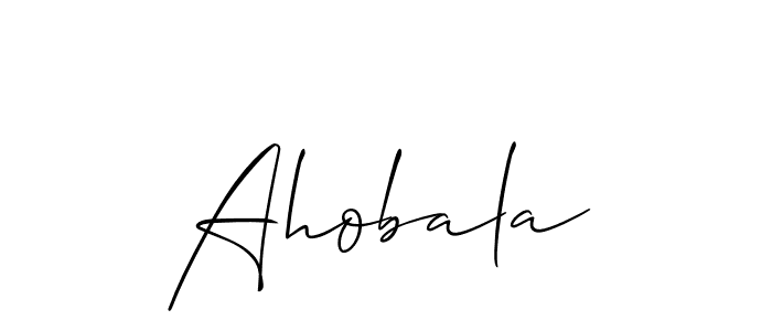 How to make Ahobala name signature. Use Allison_Script style for creating short signs online. This is the latest handwritten sign. Ahobala signature style 2 images and pictures png