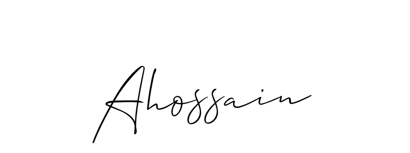 How to Draw Ahossain signature style? Allison_Script is a latest design signature styles for name Ahossain. Ahossain signature style 2 images and pictures png