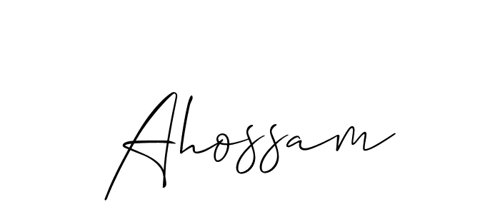 It looks lik you need a new signature style for name Ahossam. Design unique handwritten (Allison_Script) signature with our free signature maker in just a few clicks. Ahossam signature style 2 images and pictures png
