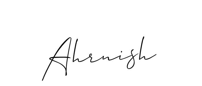 Here are the top 10 professional signature styles for the name Ahrnish. These are the best autograph styles you can use for your name. Ahrnish signature style 2 images and pictures png