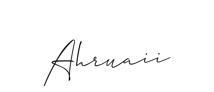 Best and Professional Signature Style for Ahruaii. Allison_Script Best Signature Style Collection. Ahruaii signature style 2 images and pictures png