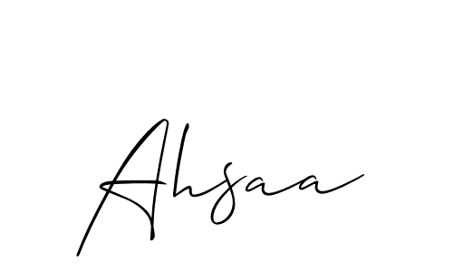 Similarly Allison_Script is the best handwritten signature design. Signature creator online .You can use it as an online autograph creator for name Ahsaa. Ahsaa signature style 2 images and pictures png