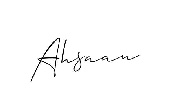 It looks lik you need a new signature style for name Ahsaan. Design unique handwritten (Allison_Script) signature with our free signature maker in just a few clicks. Ahsaan signature style 2 images and pictures png