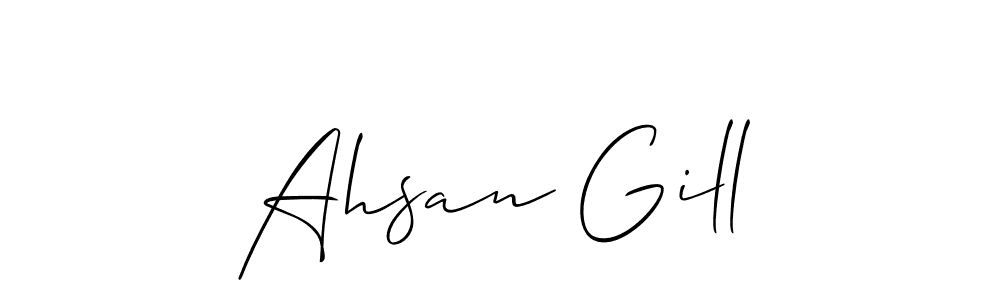 Make a beautiful signature design for name Ahsan Gill. Use this online signature maker to create a handwritten signature for free. Ahsan Gill signature style 2 images and pictures png