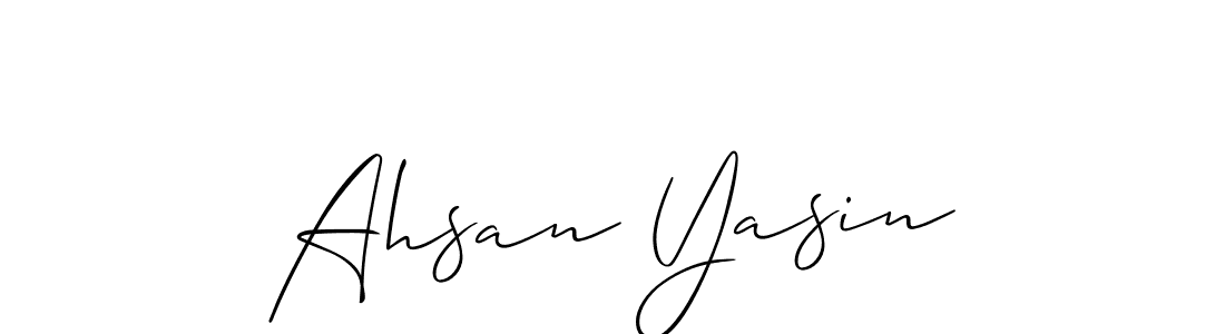 Also You can easily find your signature by using the search form. We will create Ahsan Yasin name handwritten signature images for you free of cost using Allison_Script sign style. Ahsan Yasin signature style 2 images and pictures png