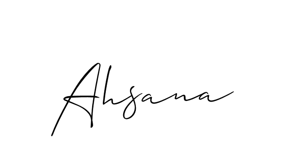 How to Draw Ahsana signature style? Allison_Script is a latest design signature styles for name Ahsana. Ahsana signature style 2 images and pictures png