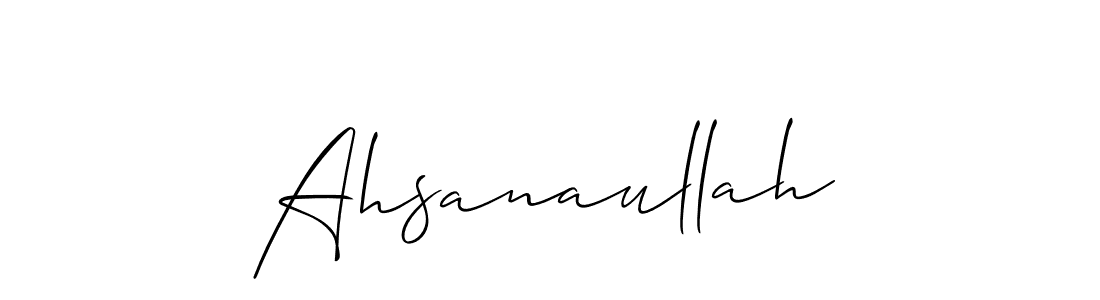 Create a beautiful signature design for name Ahsanaullah. With this signature (Allison_Script) fonts, you can make a handwritten signature for free. Ahsanaullah signature style 2 images and pictures png