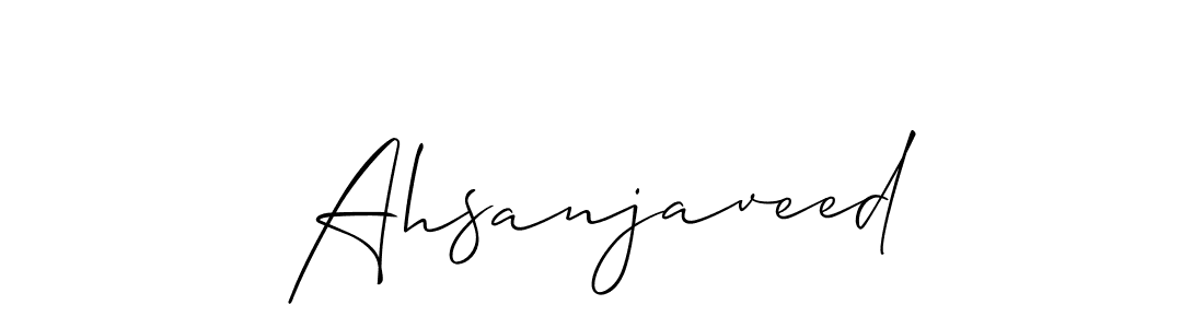 How to make Ahsanjaveed name signature. Use Allison_Script style for creating short signs online. This is the latest handwritten sign. Ahsanjaveed signature style 2 images and pictures png
