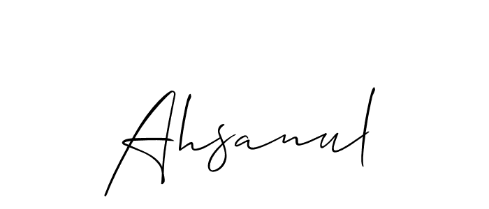 Make a beautiful signature design for name Ahsanul. Use this online signature maker to create a handwritten signature for free. Ahsanul signature style 2 images and pictures png