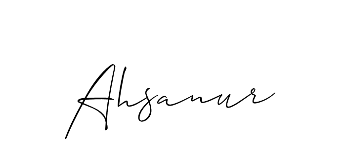 if you are searching for the best signature style for your name Ahsanur. so please give up your signature search. here we have designed multiple signature styles  using Allison_Script. Ahsanur signature style 2 images and pictures png