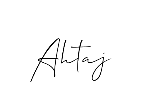 Ahtaj stylish signature style. Best Handwritten Sign (Allison_Script) for my name. Handwritten Signature Collection Ideas for my name Ahtaj. Ahtaj signature style 2 images and pictures png