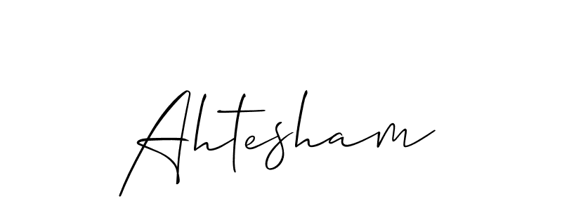 Make a beautiful signature design for name Ahtesham. Use this online signature maker to create a handwritten signature for free. Ahtesham signature style 2 images and pictures png