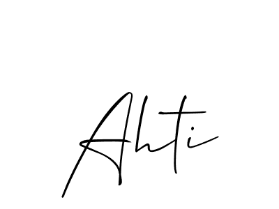 Ahti stylish signature style. Best Handwritten Sign (Allison_Script) for my name. Handwritten Signature Collection Ideas for my name Ahti. Ahti signature style 2 images and pictures png
