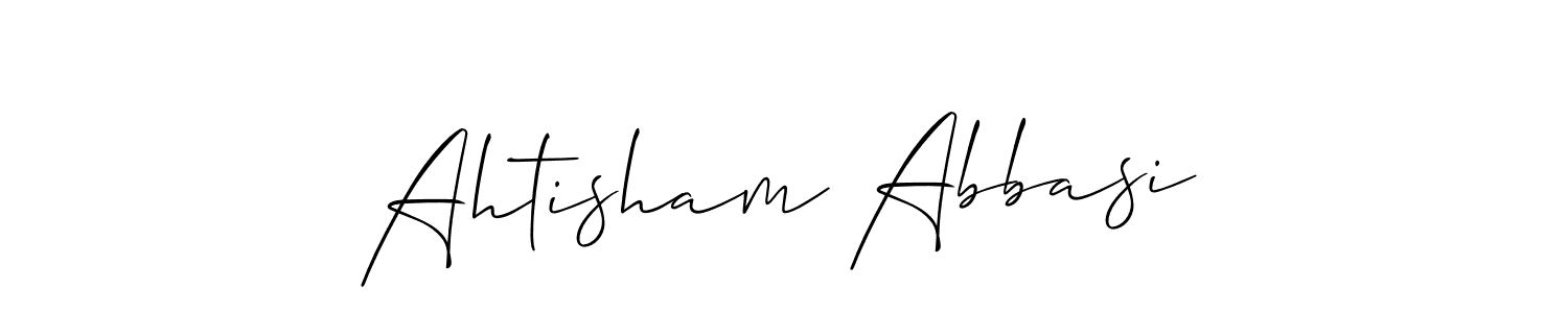 It looks lik you need a new signature style for name Ahtisham Abbasi. Design unique handwritten (Allison_Script) signature with our free signature maker in just a few clicks. Ahtisham Abbasi signature style 2 images and pictures png