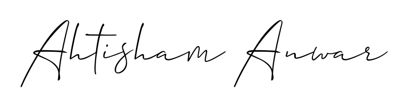 Upgrade your professional image with Ahtisham Anwar signature created with Allison_Script font. Fast, free, and watermark-free download. Ahtisham Anwar signature style 2 images and pictures png