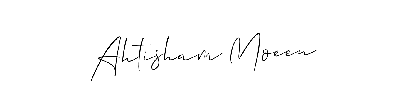 Make a beautiful signature design for name Ahtisham Moeen. Use this online signature maker to create a handwritten signature for free. Ahtisham Moeen signature style 2 images and pictures png