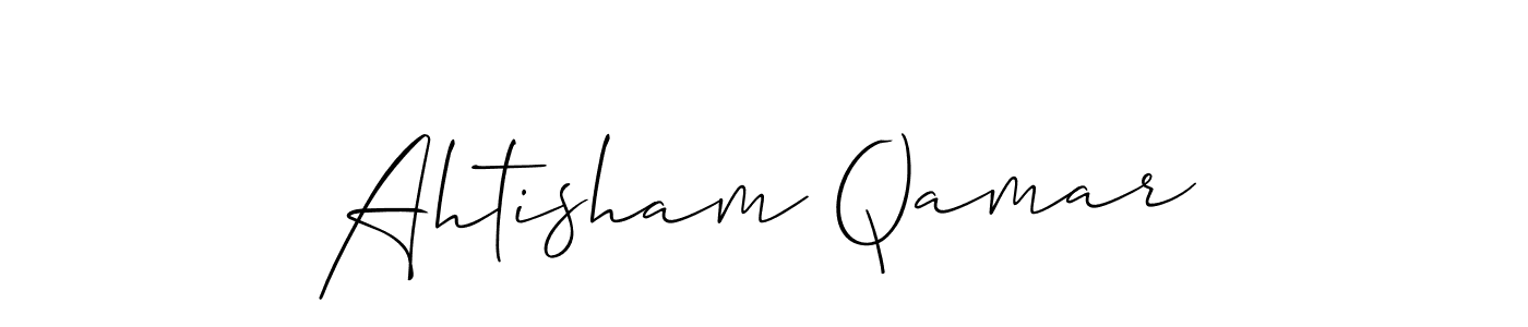 Best and Professional Signature Style for Ahtisham Qamar. Allison_Script Best Signature Style Collection. Ahtisham Qamar signature style 2 images and pictures png