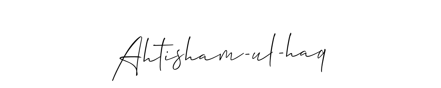 Also we have Ahtisham-ul-haq name is the best signature style. Create professional handwritten signature collection using Allison_Script autograph style. Ahtisham-ul-haq signature style 2 images and pictures png