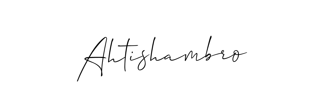 Allison_Script is a professional signature style that is perfect for those who want to add a touch of class to their signature. It is also a great choice for those who want to make their signature more unique. Get Ahtishambro name to fancy signature for free. Ahtishambro signature style 2 images and pictures png