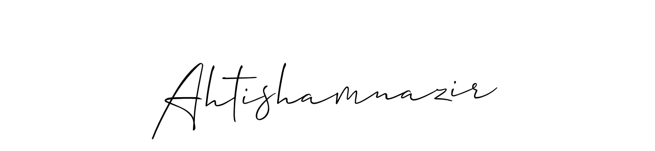 Make a short Ahtishamnazir signature style. Manage your documents anywhere anytime using Allison_Script. Create and add eSignatures, submit forms, share and send files easily. Ahtishamnazir signature style 2 images and pictures png