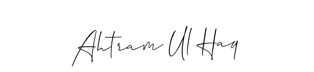Also You can easily find your signature by using the search form. We will create Ahtram Ul Haq name handwritten signature images for you free of cost using Allison_Script sign style. Ahtram Ul Haq signature style 2 images and pictures png