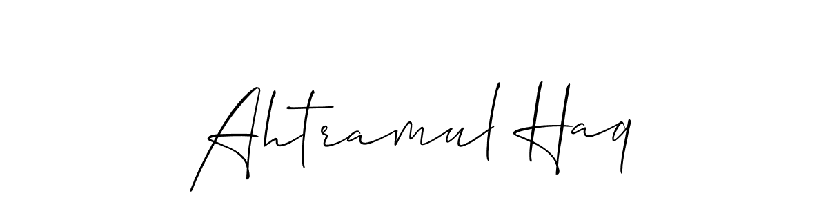 It looks lik you need a new signature style for name Ahtramul Haq. Design unique handwritten (Allison_Script) signature with our free signature maker in just a few clicks. Ahtramul Haq signature style 2 images and pictures png